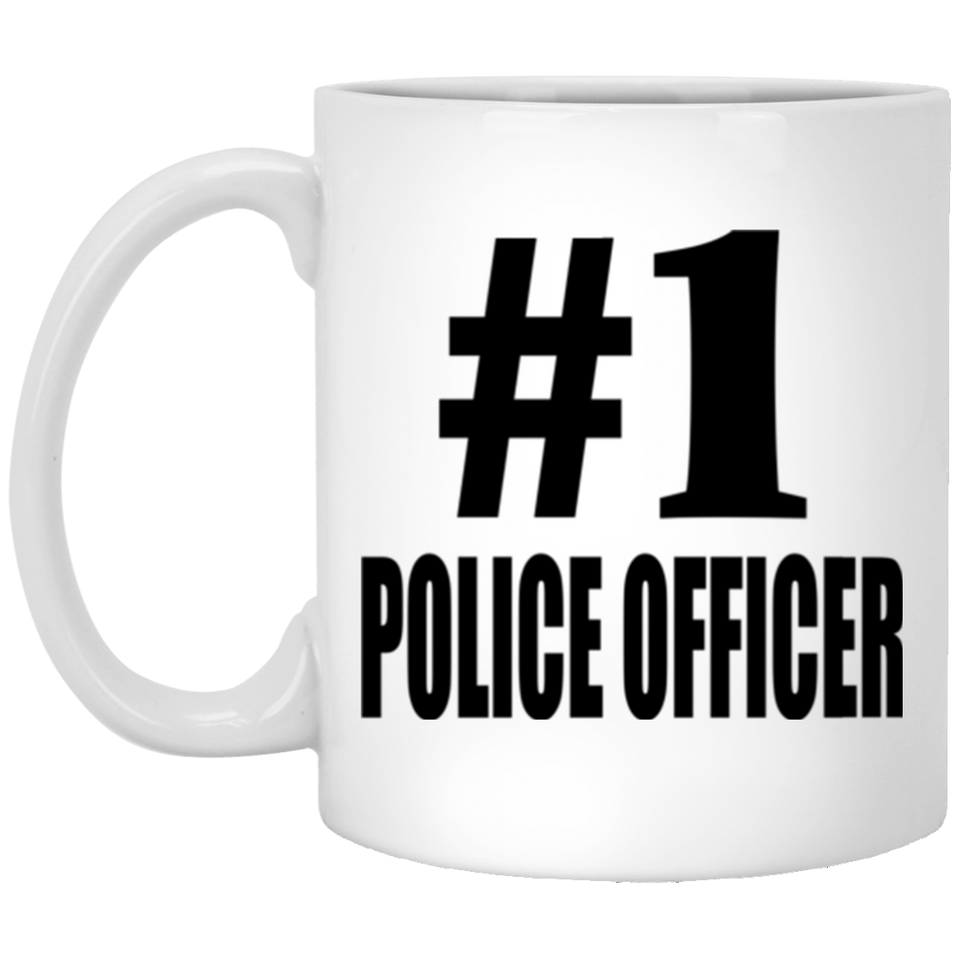 Number One #1 Police Officer - 11 Oz Coffee Mug