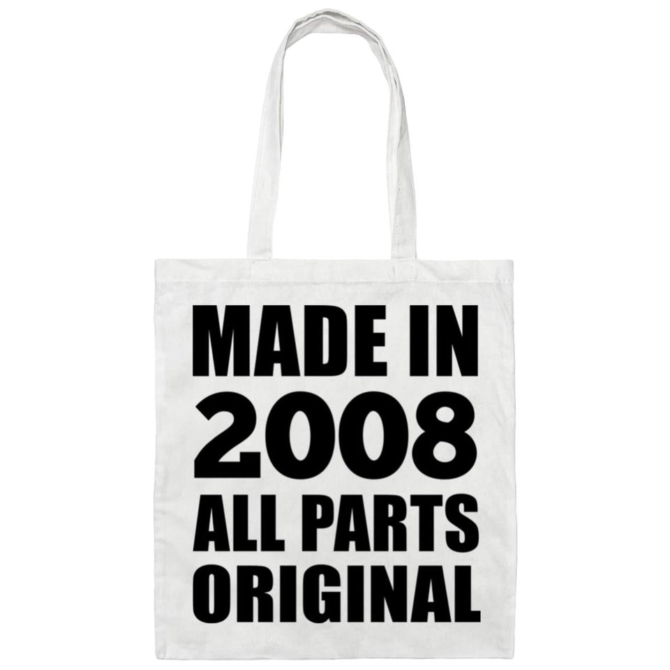 16th Birthday Made in 2008 All Parts Original - Tote Bag White