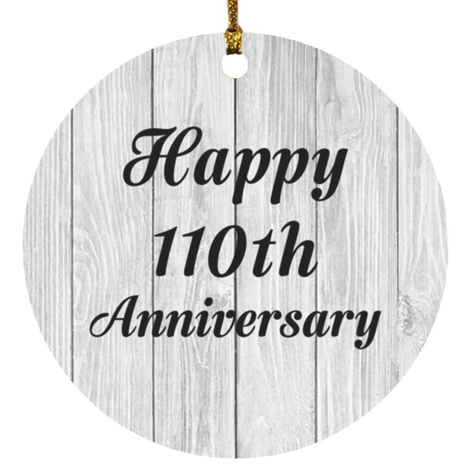 Happy 110th Anniversary - Circle Ornament F