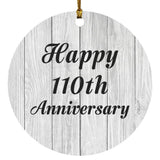 Happy 110th Anniversary - Circle Ornament F