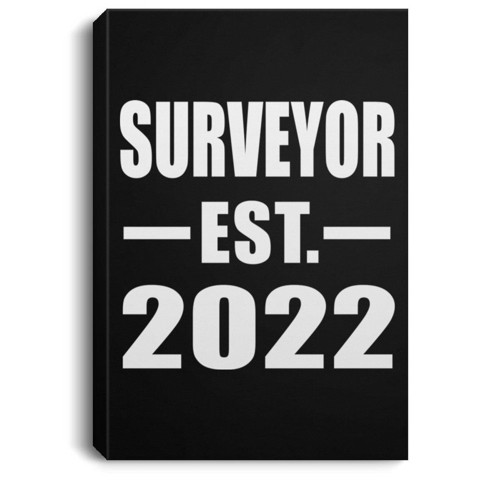 Surveyor Established EST. 2022 - Canvas Portrait