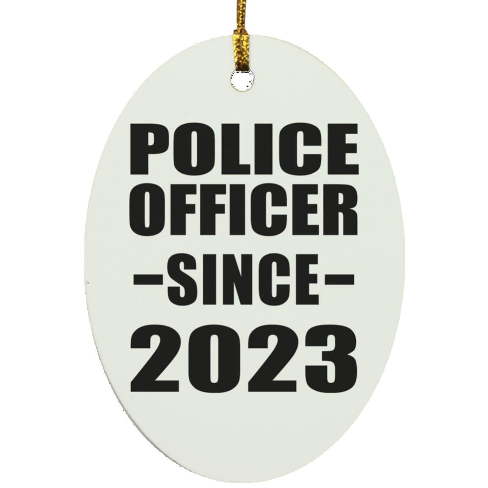 Police Officer Since 2023 - Oval Ornament