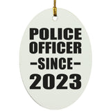Police Officer Since 2023 - Oval Ornament