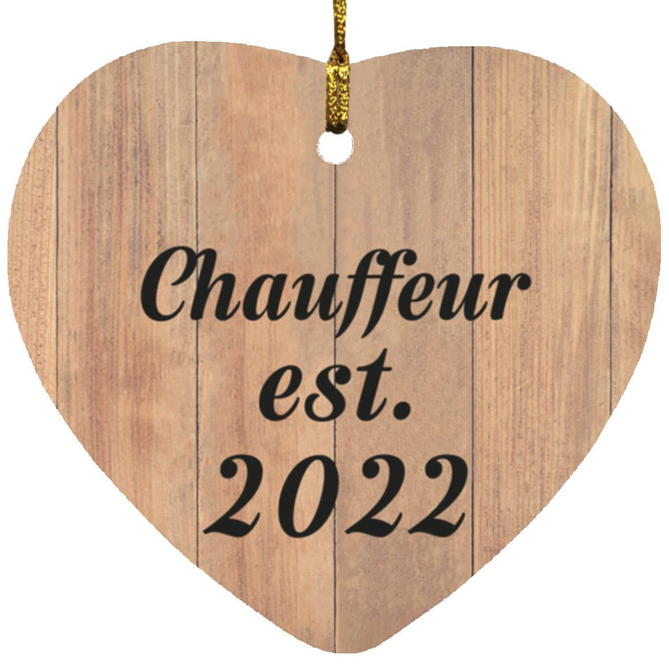 Chauffeur Established Est. 2022 - Heart Ornament C
