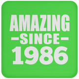 38th Birthday Amazing Since 1986 - Drink Coaster