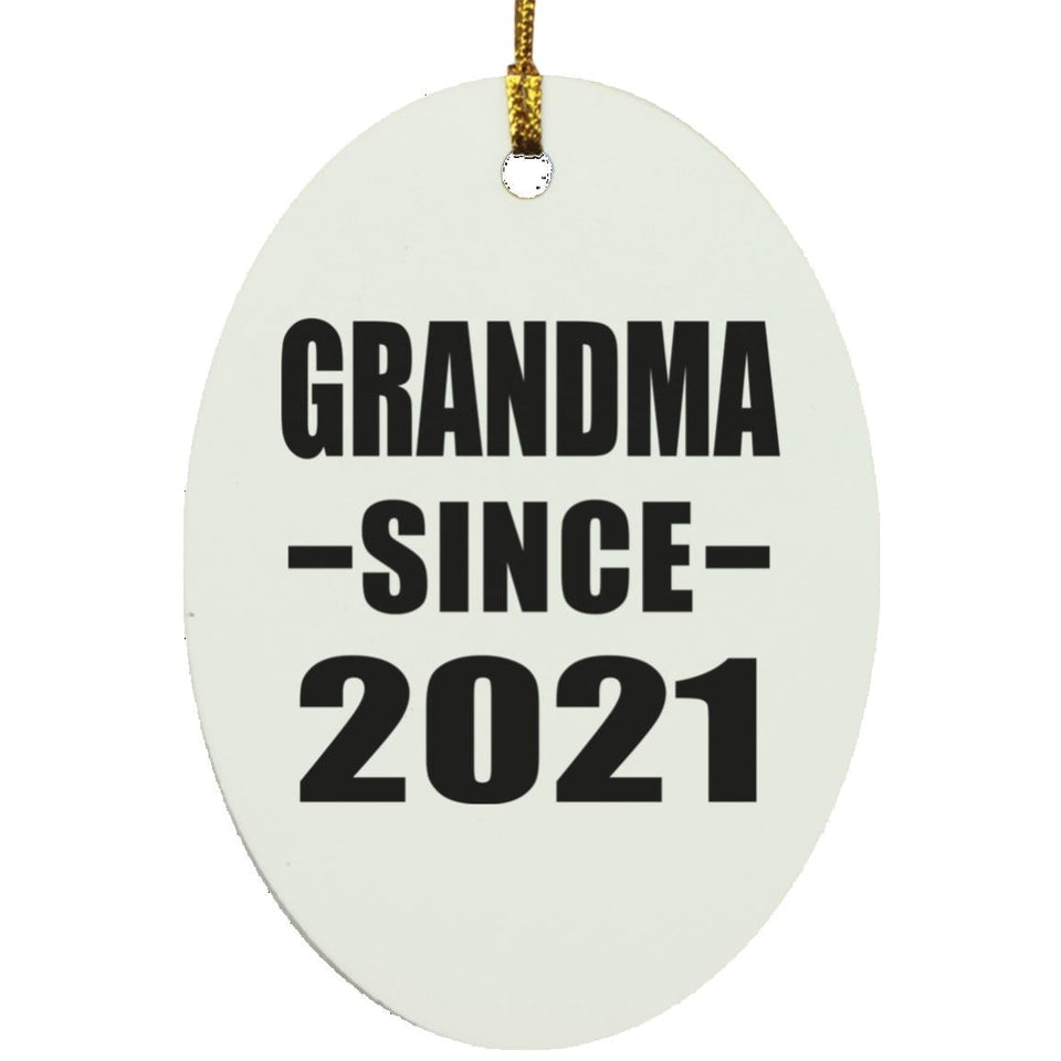 Grandma Since 2021 - Oval Ornament