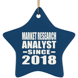 Market Research Analyst Since 2018 - Star Ornament