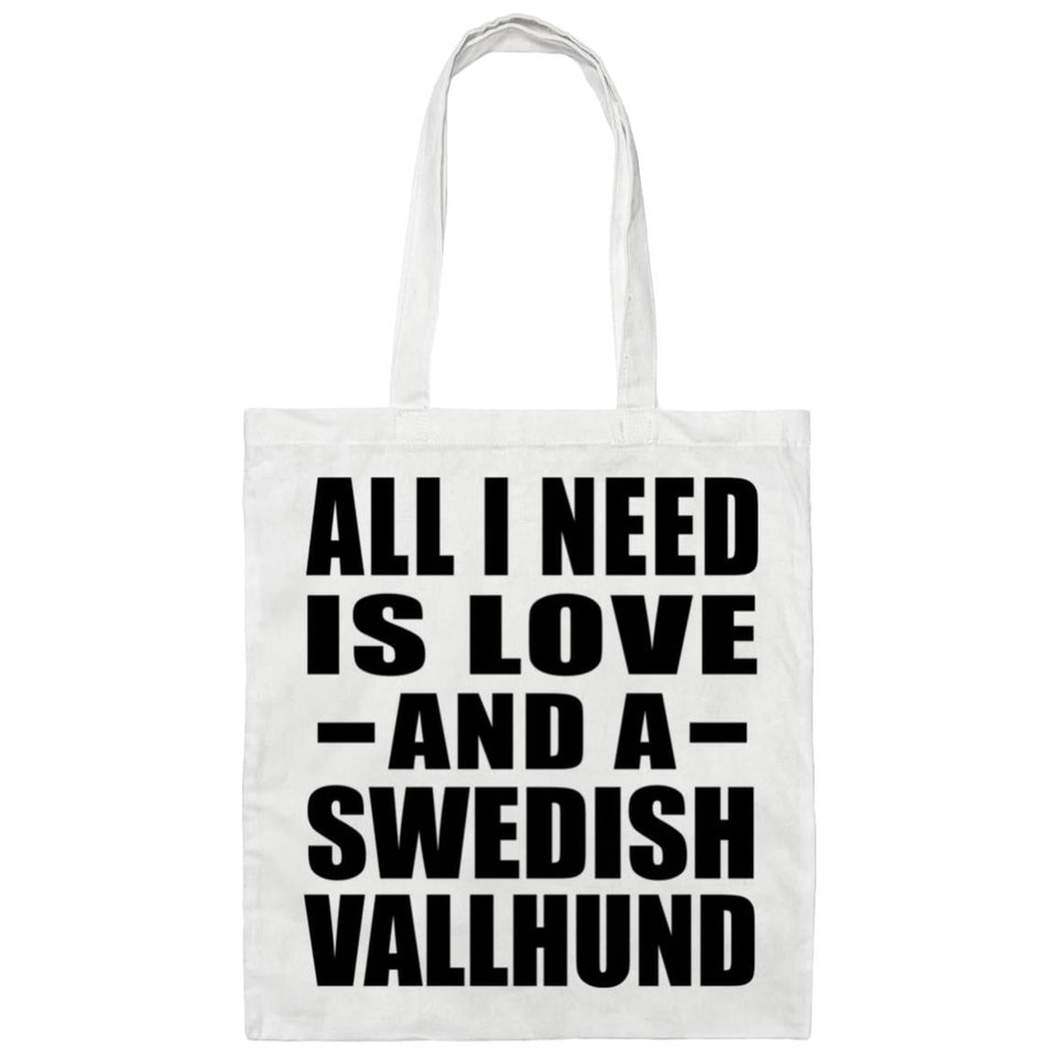 All I Need Is Love And A Swedish Vallhund - Tote Bag White