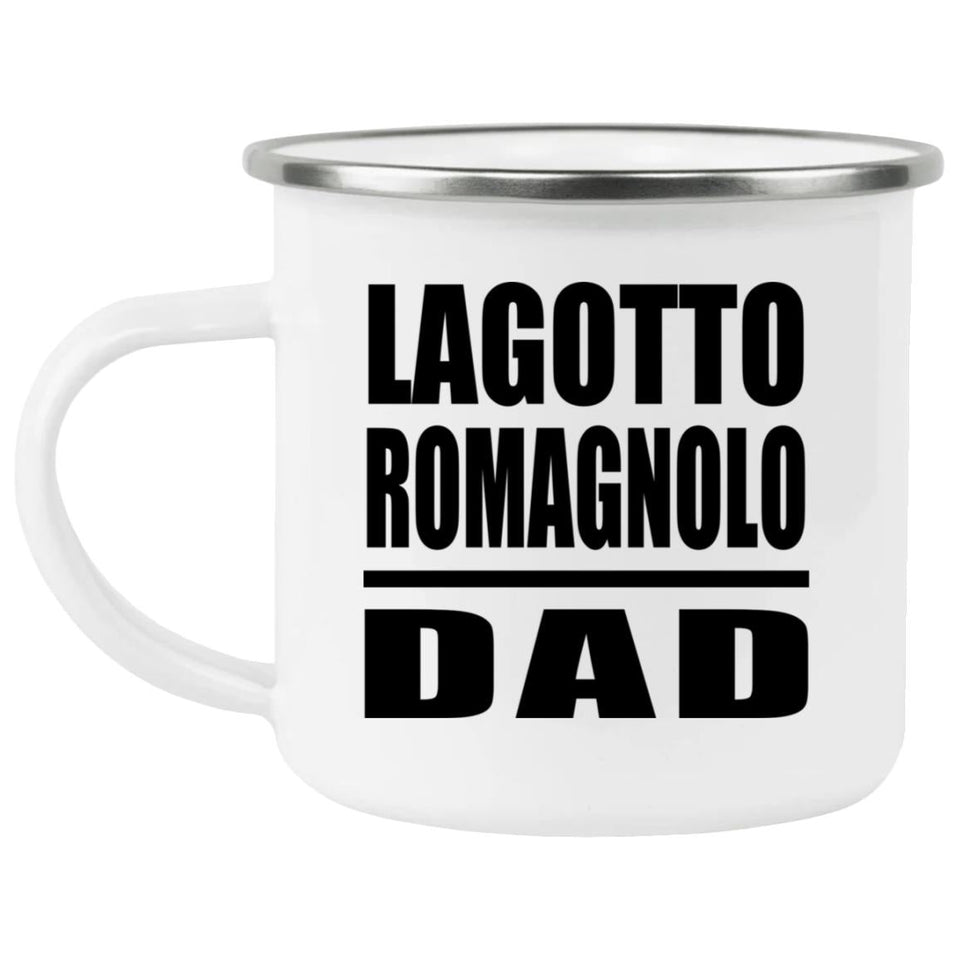 Lagotto Romagnolo Dad - 12oz Camping Mug