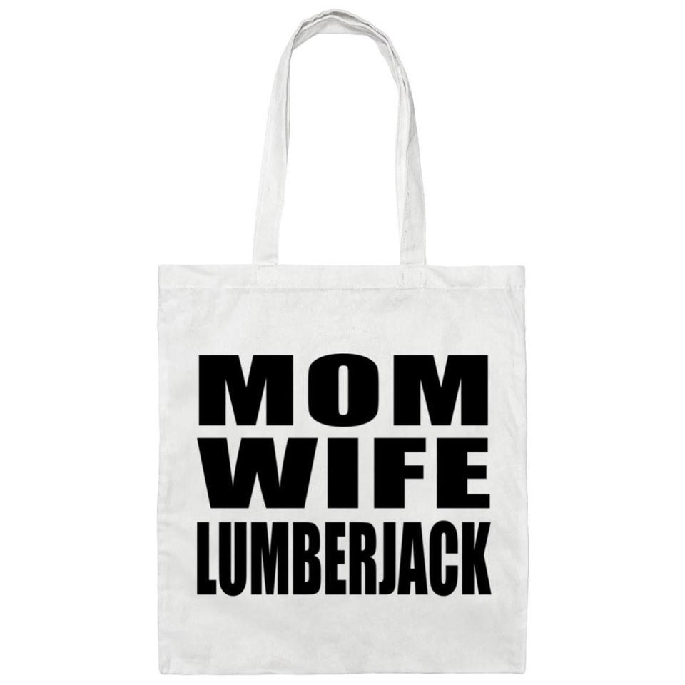 Mom Wife Lumberjack - Tote Bag White