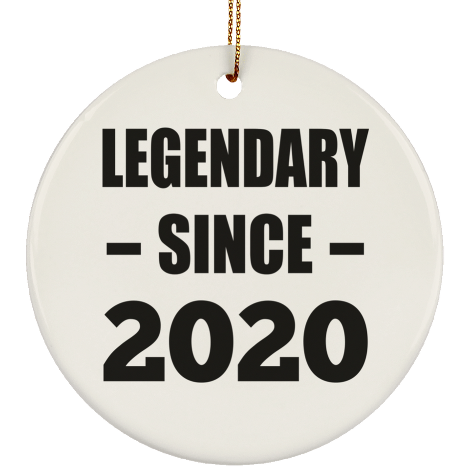 4th Birthday Legendary Since 2020 - Circle Ornament
