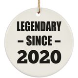 4th Birthday Legendary Since 2020 - Circle Ornament