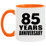 85th Anniversary 85 Years - 11oz Accent Mug Orange