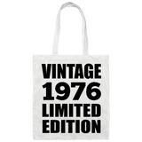 48th Birthday Vintage 1976 Limited Edition - Tote Bag White