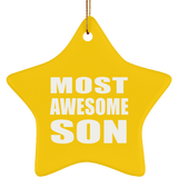 Most Awesome Son - Star Ornament