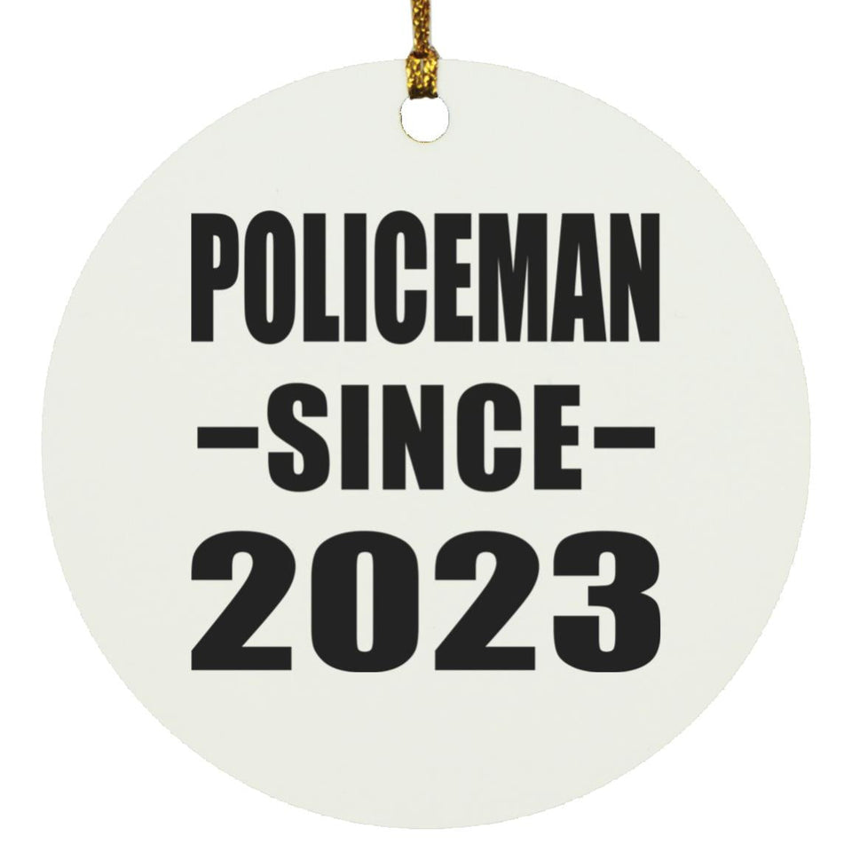 Policeman Since 2023 - Circle Ornament