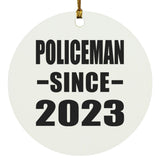 Policeman Since 2023 - Circle Ornament