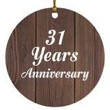 31st Anniversary 31 Years Anniversary - Circle Ornament D