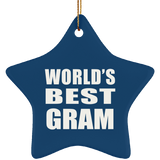 World's Best Gram - Star Ornament