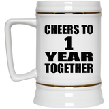 1st Anniversary Cheers To 1 Year Together - Beer Stein
