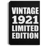 103rd Birthday Vintage 1921 Limited Edition - Canvas Portrait