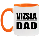 Vizsla Dad - 11oz Accent Mug Orange