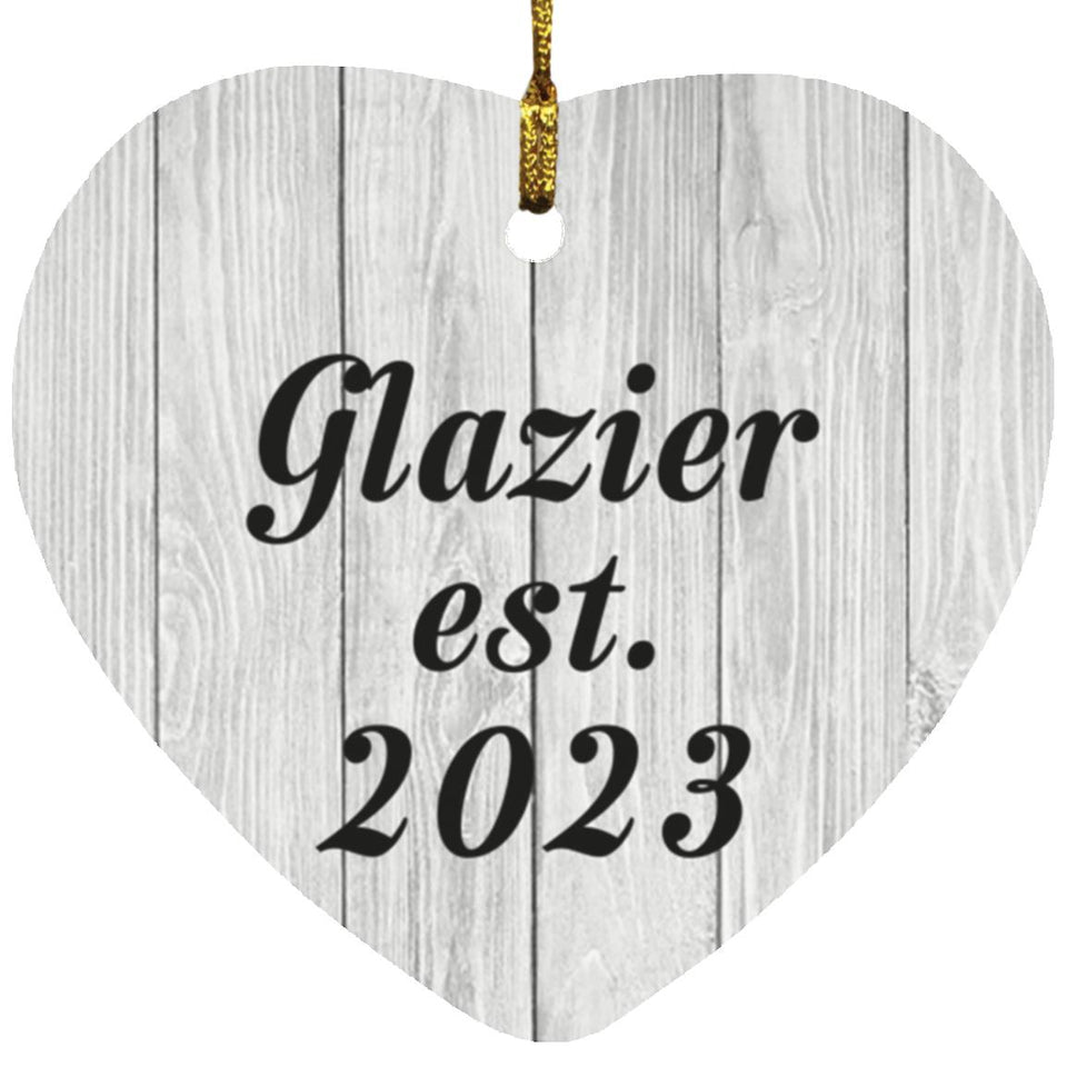 Glazier Established Est. 2023 - Heart Ornament F