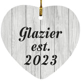 Glazier Established Est. 2023 - Heart Ornament F