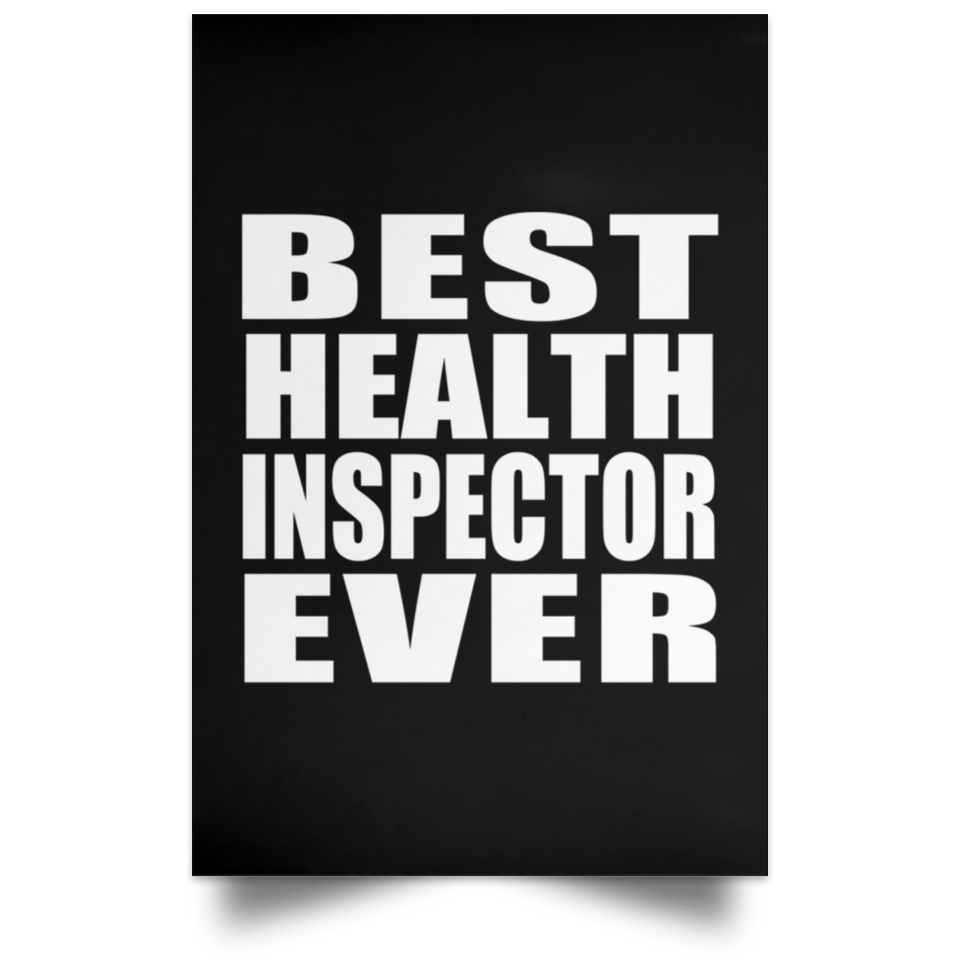 Best Health Inspector Ever - Poster Portrait