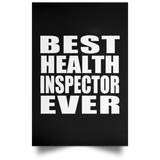 Best Health Inspector Ever - Poster Portrait