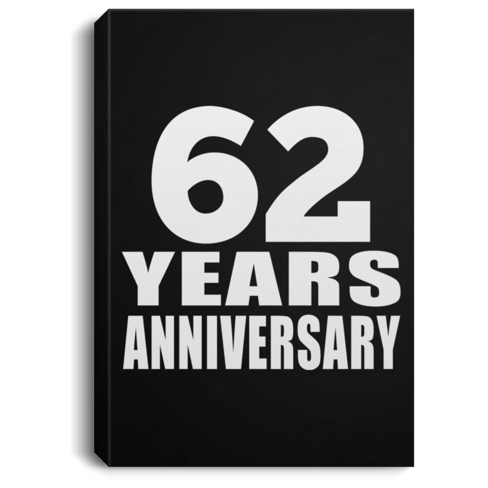 62nd Anniversary 62 Years Anniversary - Canvas Portrait