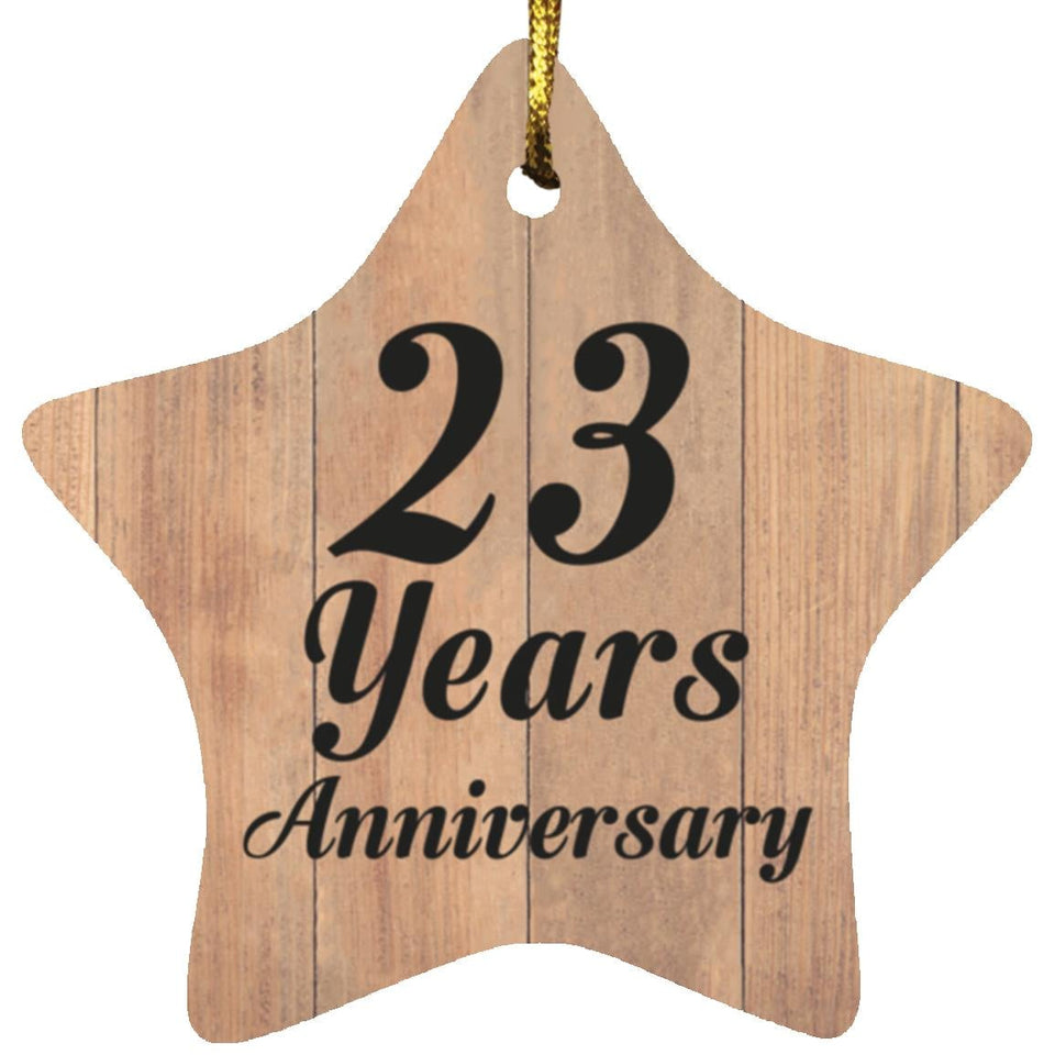23rd Anniversary 23 Years Anniversary - Star Ornament C
