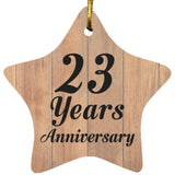 23rd Anniversary 23 Years Anniversary - Star Ornament C