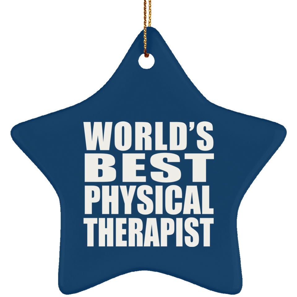 World's Best Physical Therapist - Star Ornament