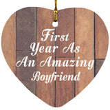 First Year As An Amazing Boyfriend - Heart Ornament E