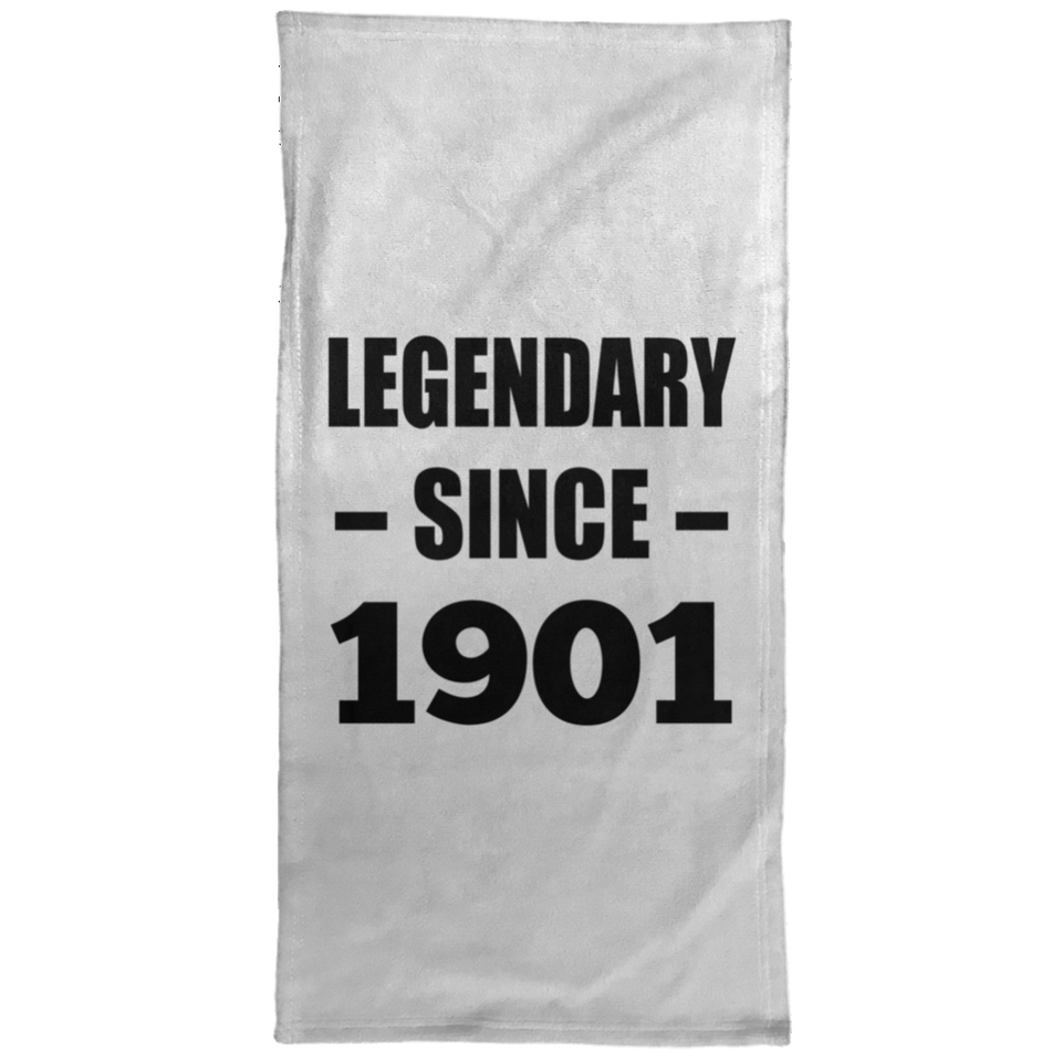 123rd Birthday Legendary Since 1901 - Hand Towel