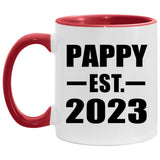 Pappy Established EST. 2023 - 11oz Accent Mug Red