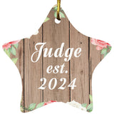 Judge Established Est. 2024 - Star Ornament B