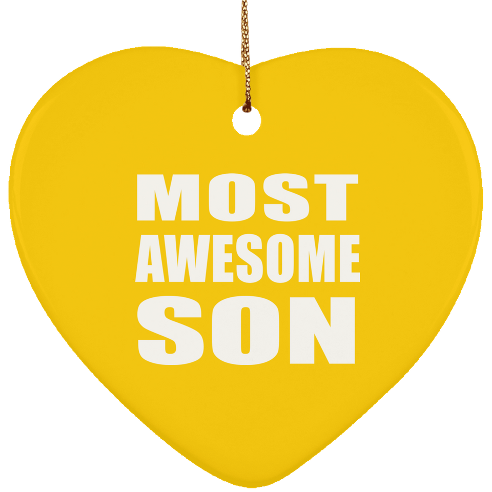 Most Awesome Son - Heart Ornament
