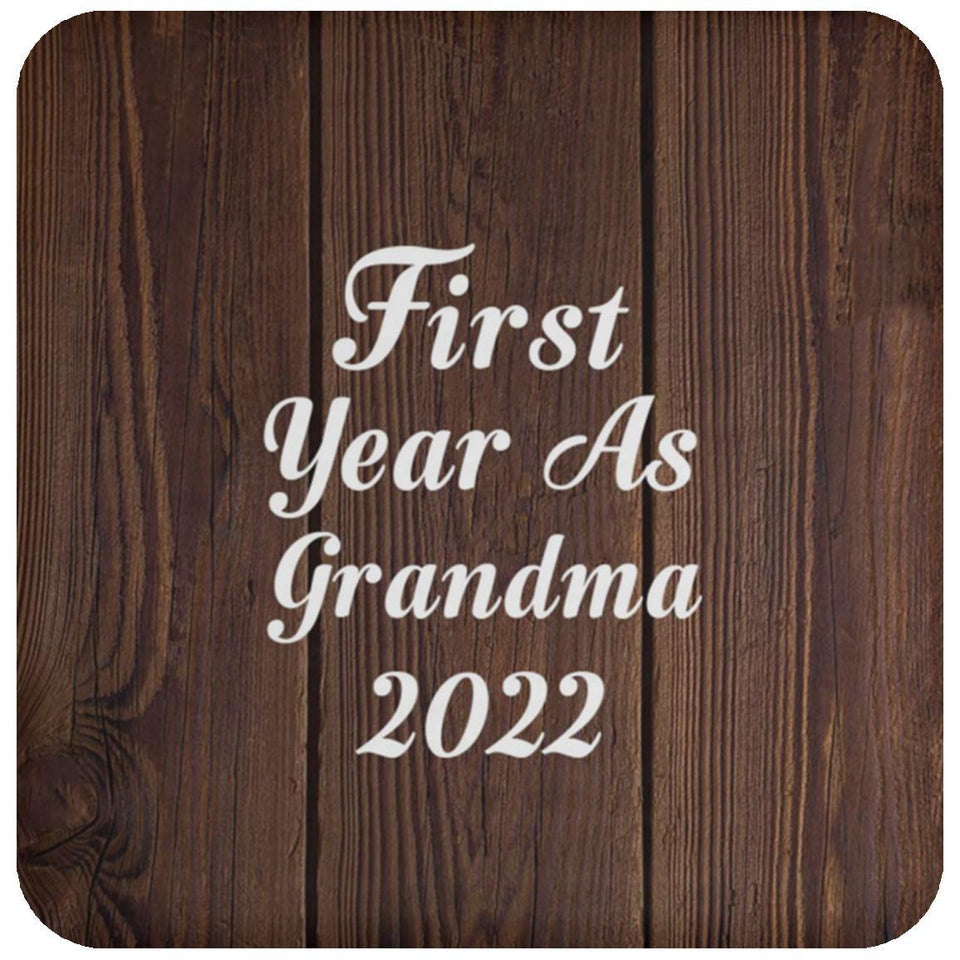 First Year As Grandma 2022 - Drink Coaster D