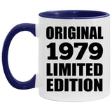 45th Birthday Original 1979 Limited Edition - 11oz Accent Mug Purple