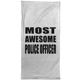 Most Awesome Police Officer - Hand Towel