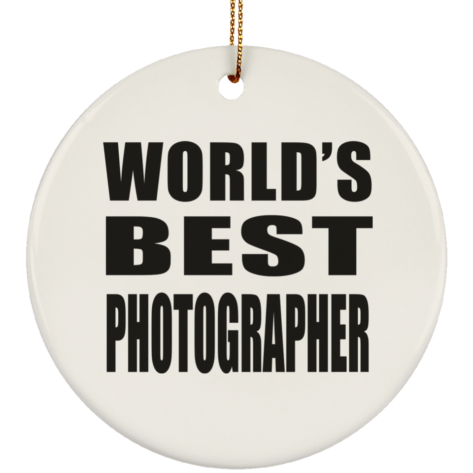 World's Best Photographer - Circle Ornament