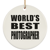 World's Best Photographer - Circle Ornament