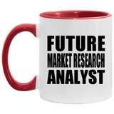Future Market Research Analyst - 11oz Accent Mug Red