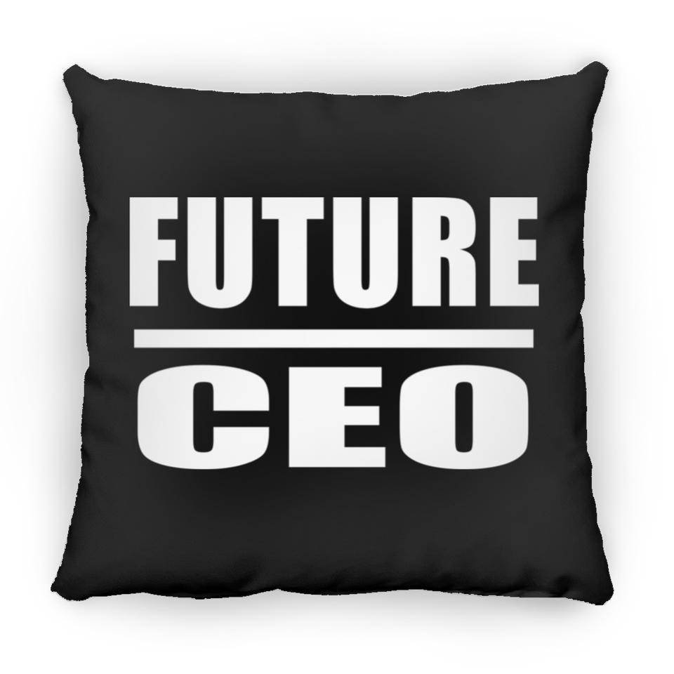Future CEO - Throw Pillow Black