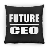 Future CEO - Throw Pillow Black