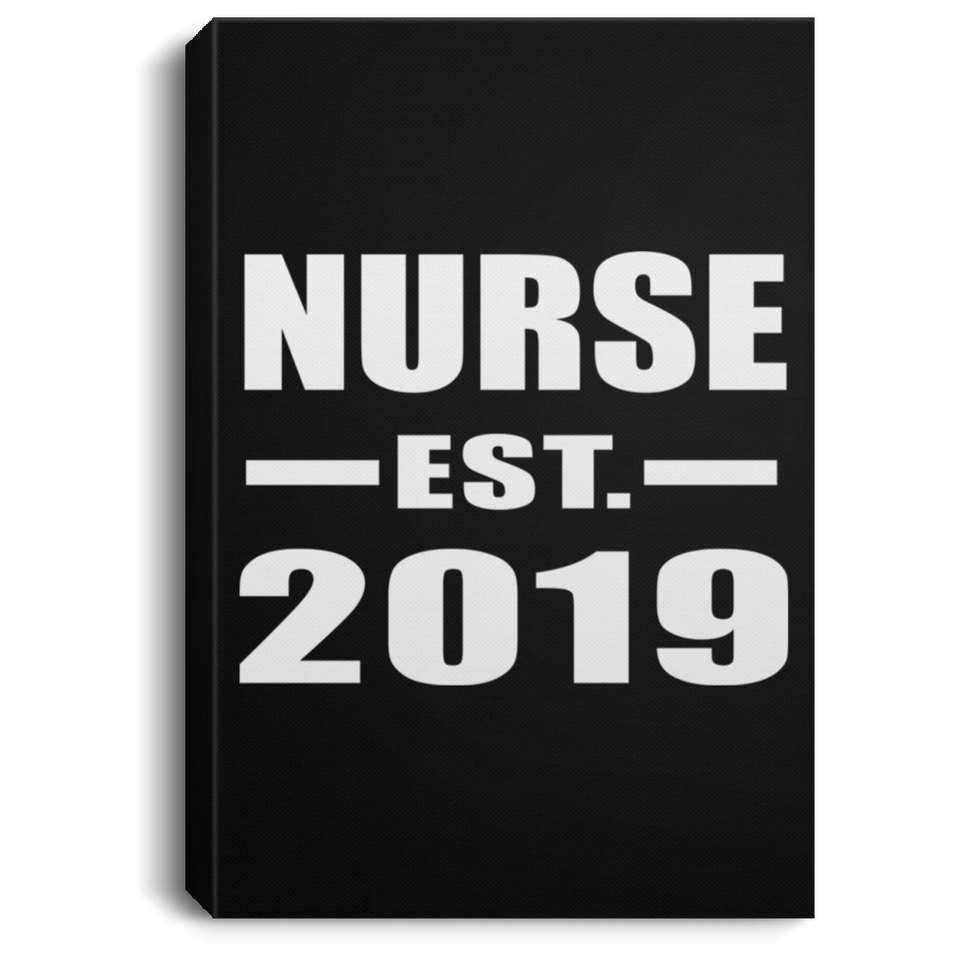 Nurse Established EST. 2019 - Canvas Portrait