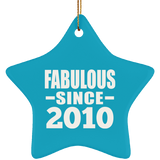 14th Birthday Fabulous Since 2010 - Star Ornament