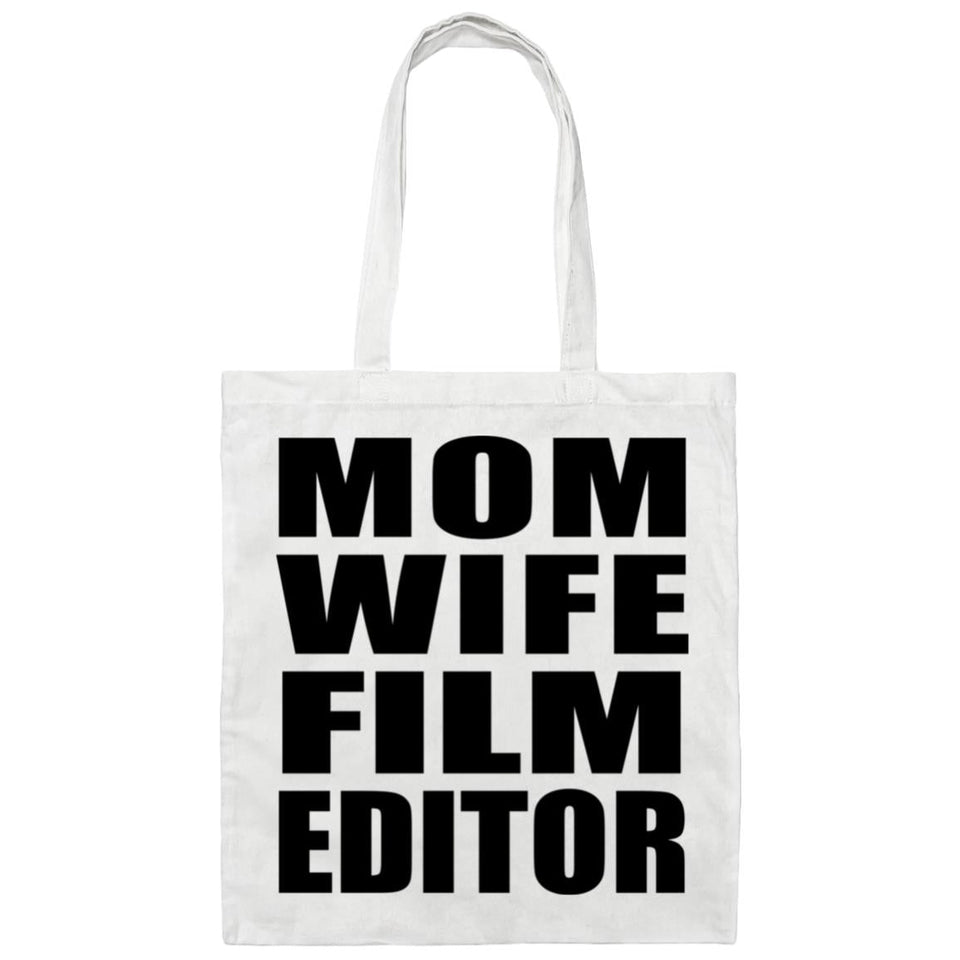 Mom Wife Film Editor - Tote Bag White